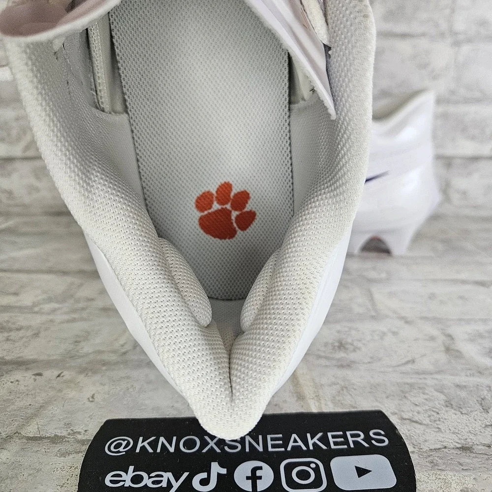 Nike Vapor Edge Elite 360 2 Clemson Tigers Football Cleats FJ5746-108 Size 12